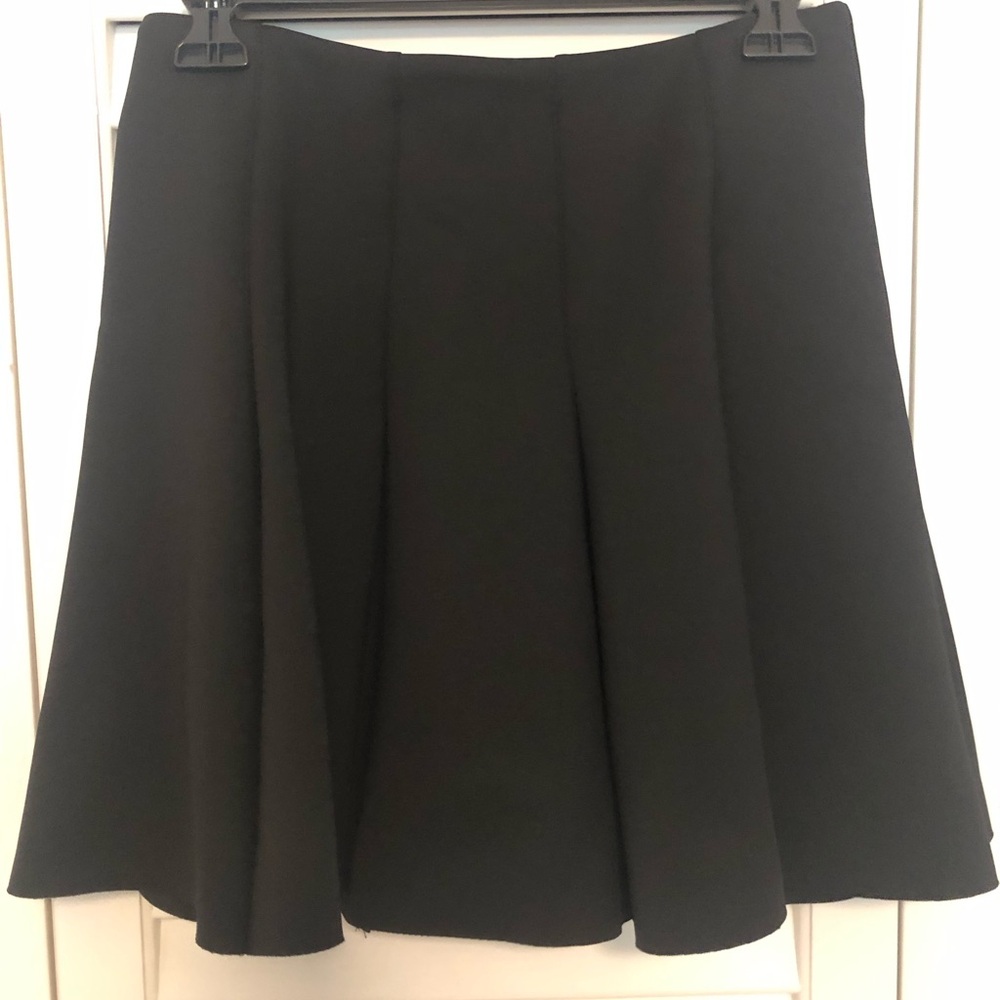 Topshop Black Skater Mini Skirt